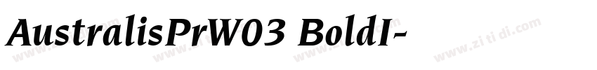 AustralisPrW03 BoldI字体转换